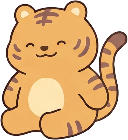 Hoya the tiger smiling