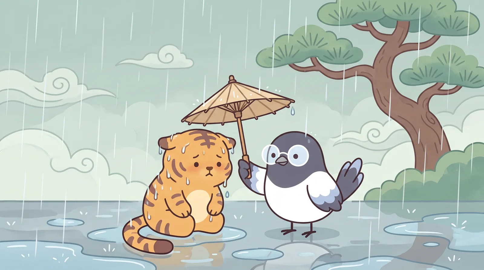 Hoya's first rainy season.