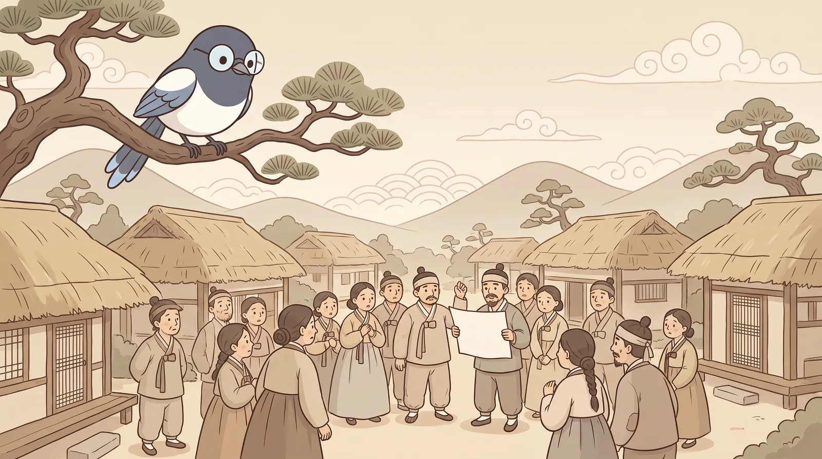 Sori remembers the time before Hangul, when only a few could read.