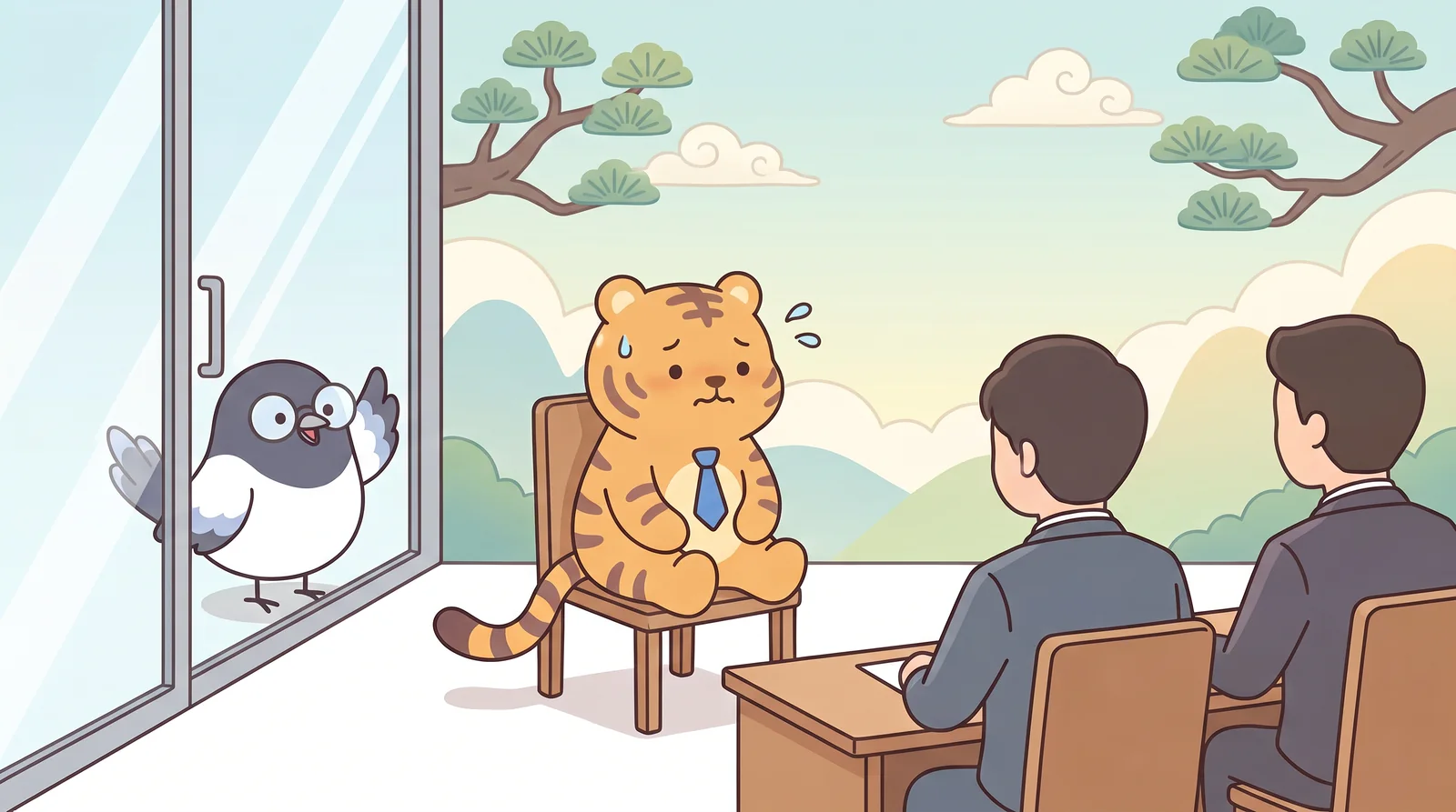 Hoya's first job interview — in Korean.