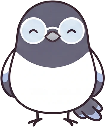 Sori the magpie smiling